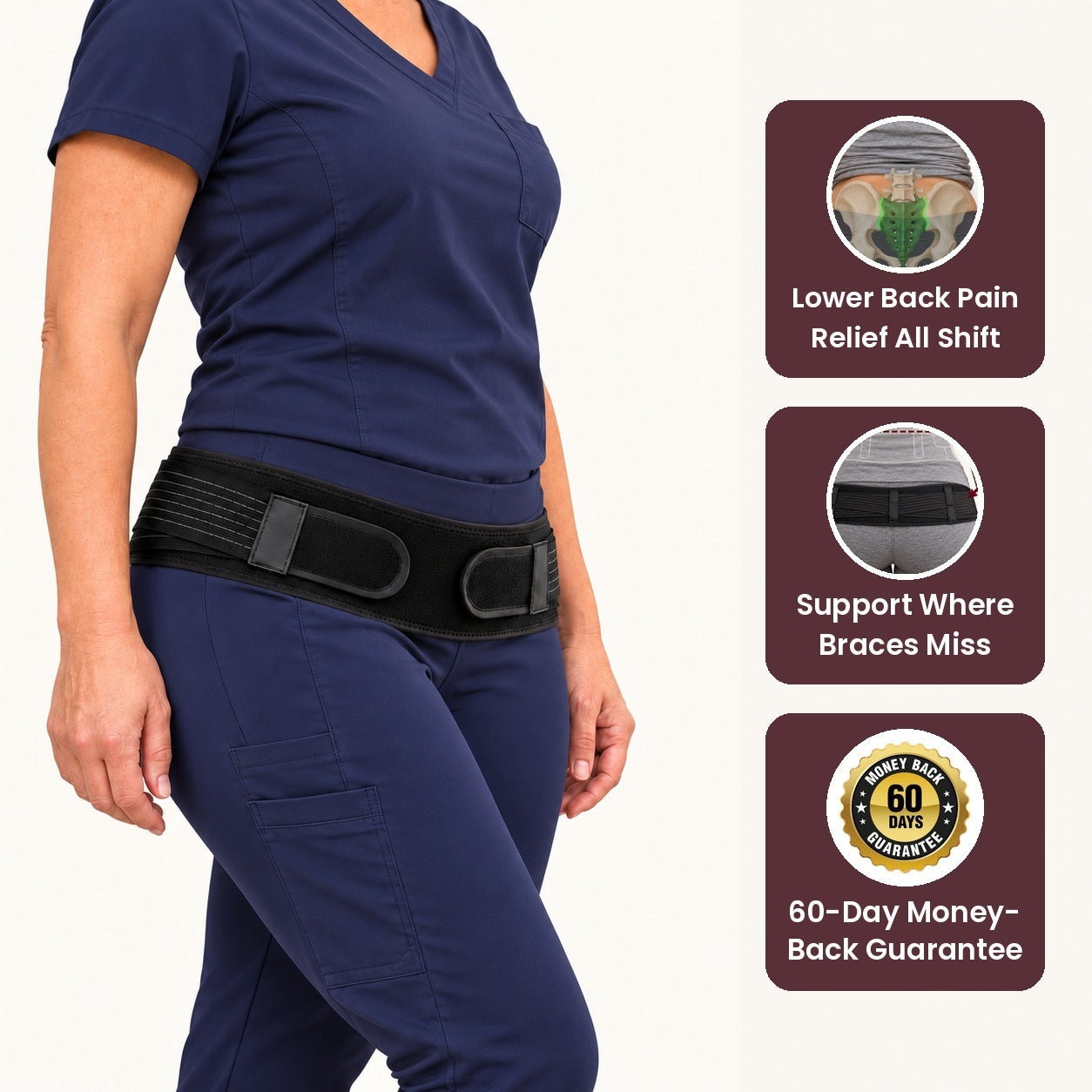 Tavora® Keystone SI Belt for Low Back & Hip Pain